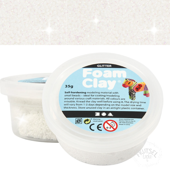 Foam Clay wit glitter