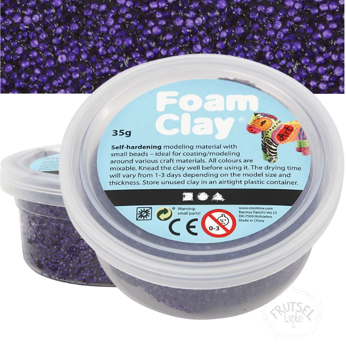 Foam Clay donker paars 35 gram