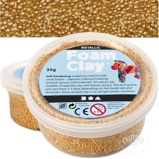 foam clay metallic goud 35 gram