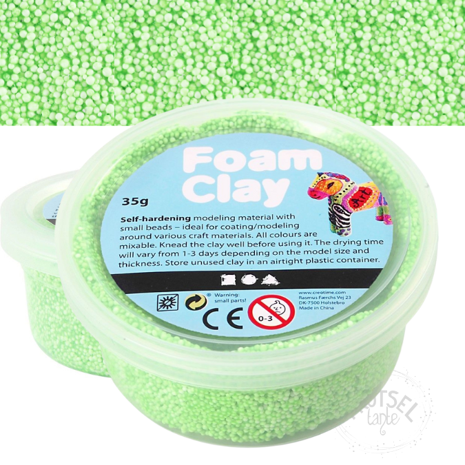 Foam Clay neon groen 35 gram