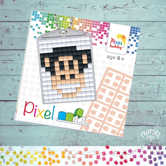 pixelhobby sleutelhanger aap