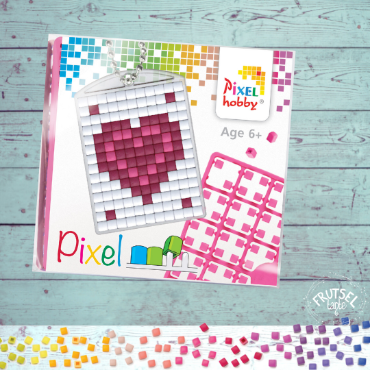 pixelhobby sleutelhanger hart