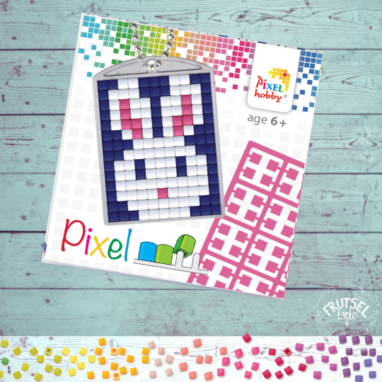 pixelhobby sleutelhanger konijn