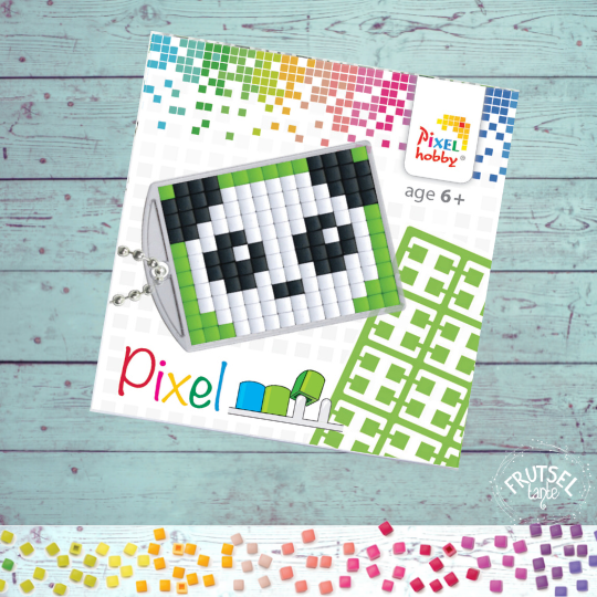 pixelhobby sleutelhanger panda