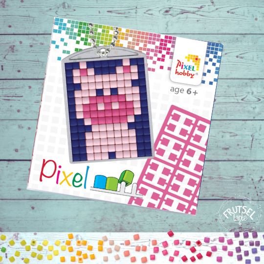 pixelhobby sleutelhanger varken