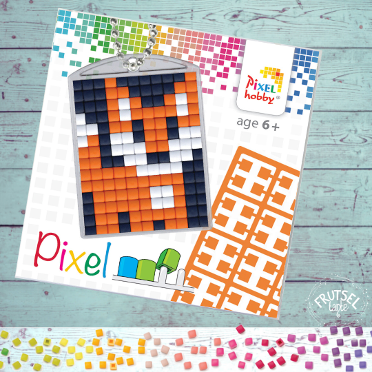 pixelhobby sleutelhanger vos
