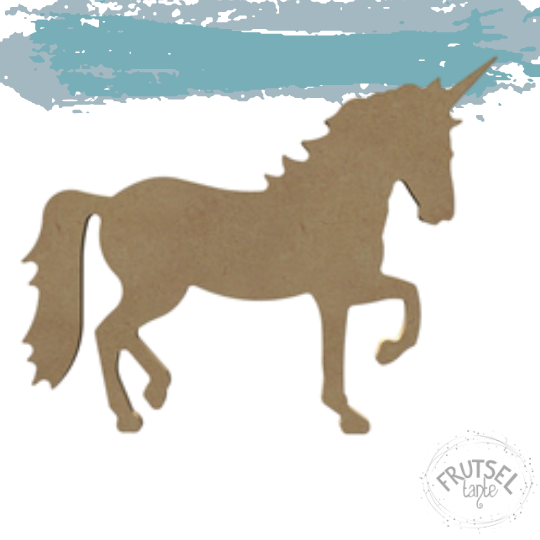 MDF eenhoorn 26 cm, staand, Gomille