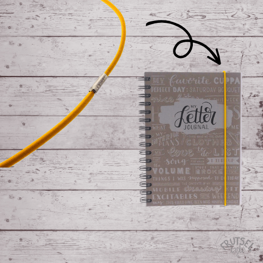 Elastiek yellow voor Bullet Journal A5, 420 mm