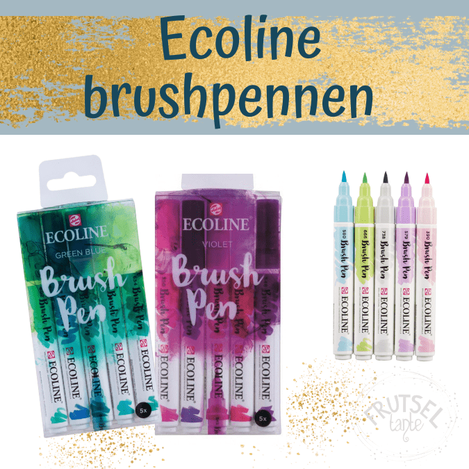 Brushpen Pentel Touch  12 stk basiskleuren