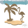 MDF set flamingo