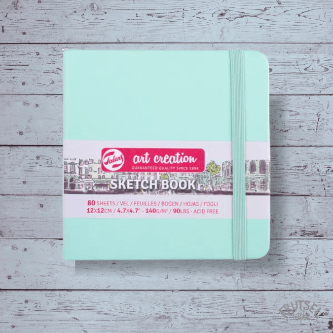 sketchbook Talens fresh mint 12x12 cm