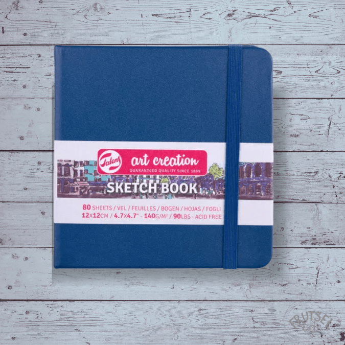 sketchbook Talens navy blue 12x12 cm