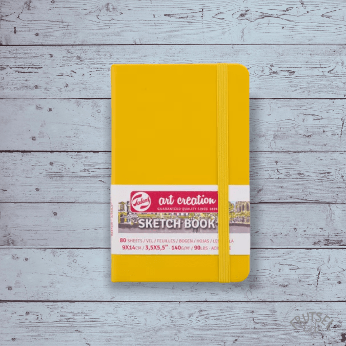 sketchbook Talens golden yellow 14x9 cm
