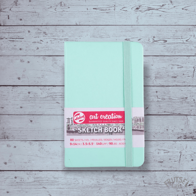 Sketchbook 9 x 14 mint sketchbook Talens fresh mint 14x9 cm