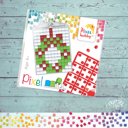 pixelhobby sleutelhanger christmas wreath artikelnummer 23055