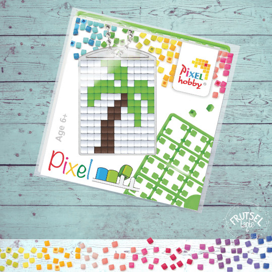 pixelhobby sleutelhanger tropical palm tree artikelnummer 23059