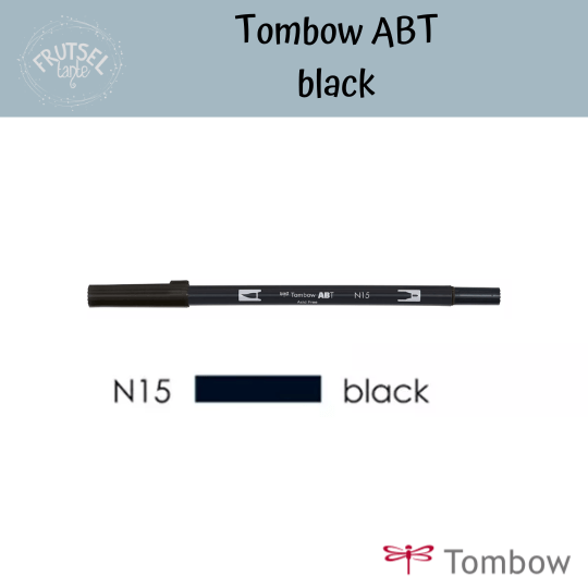 Tombow ABT Dual brushpen zwart N15