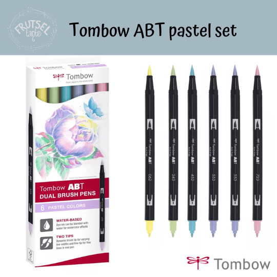 Tombow ABT Dual brushpennen pastel set