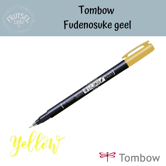 Tombow brushpen Fudenosuke yellow