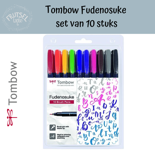 Tombow brushpen Fudenoske set colours