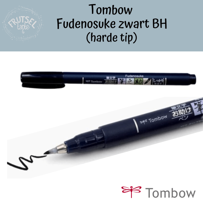 Tombow brushpen Fudenosuke black hard BH