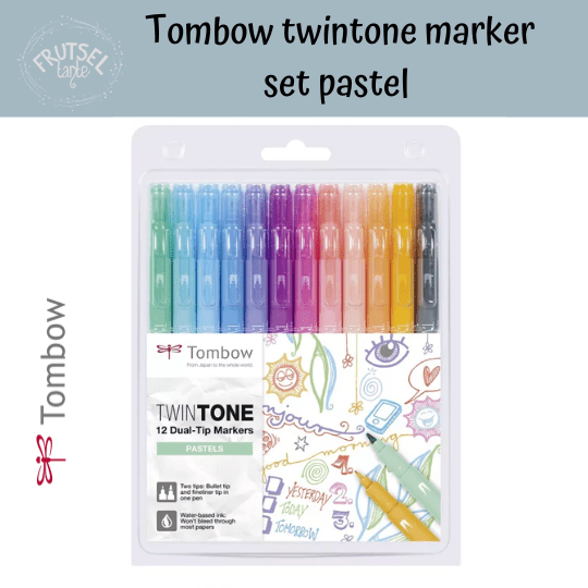 Tombow twintone marker set pastel