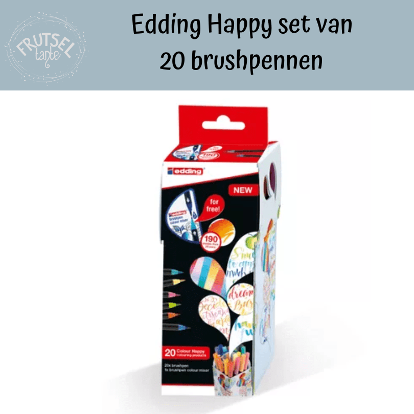 Edding Happy set van 20 brushpennen