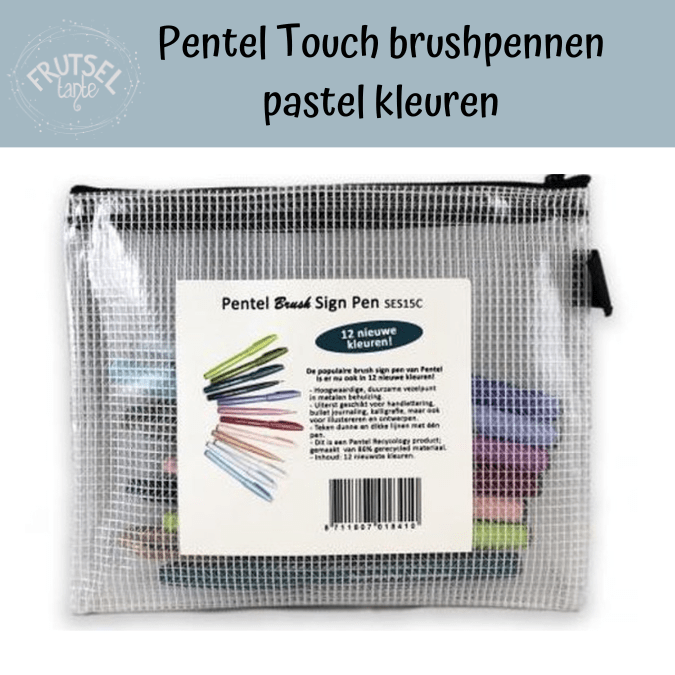 Pentel Touch pastelkleuren set 12 stuks