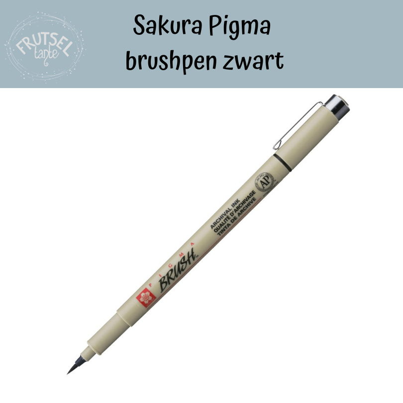 Sakura Pigma brushpen zwart