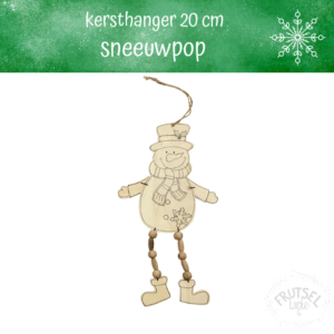 hanger kerst sneeuwpop knutselen kinderen