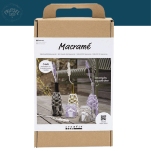 Glas versieren met Macramé