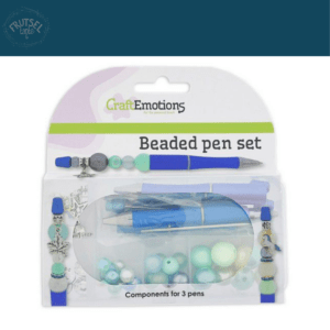Set om blauwe kralen pennen te maken Craft Emotions