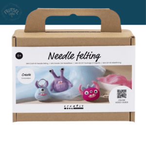 Monsters gemaakt van Naaldvilten DIY setje