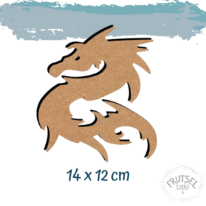 2D houten Chinese draak