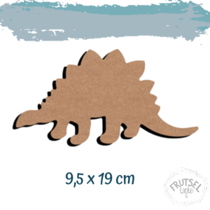 2D houten dino met bobbels