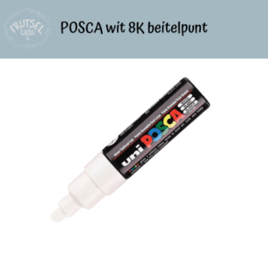 Posca Marker wit 8k