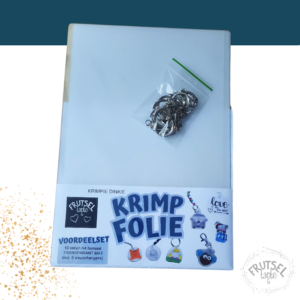 krimpie dinkie transparant mat voordeelset met sleutelhangers