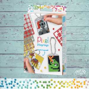 Sleutelhangerset voor 3 medaillons met 18 met avontuurlijke patronen