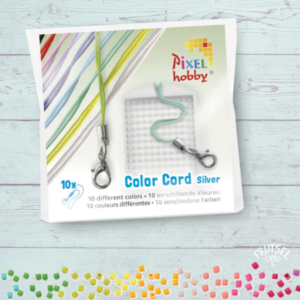Color cord zilver voor pixelhobby (10 stuks)