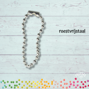 roestvrijstalen kettinkje voor pixelhobby los